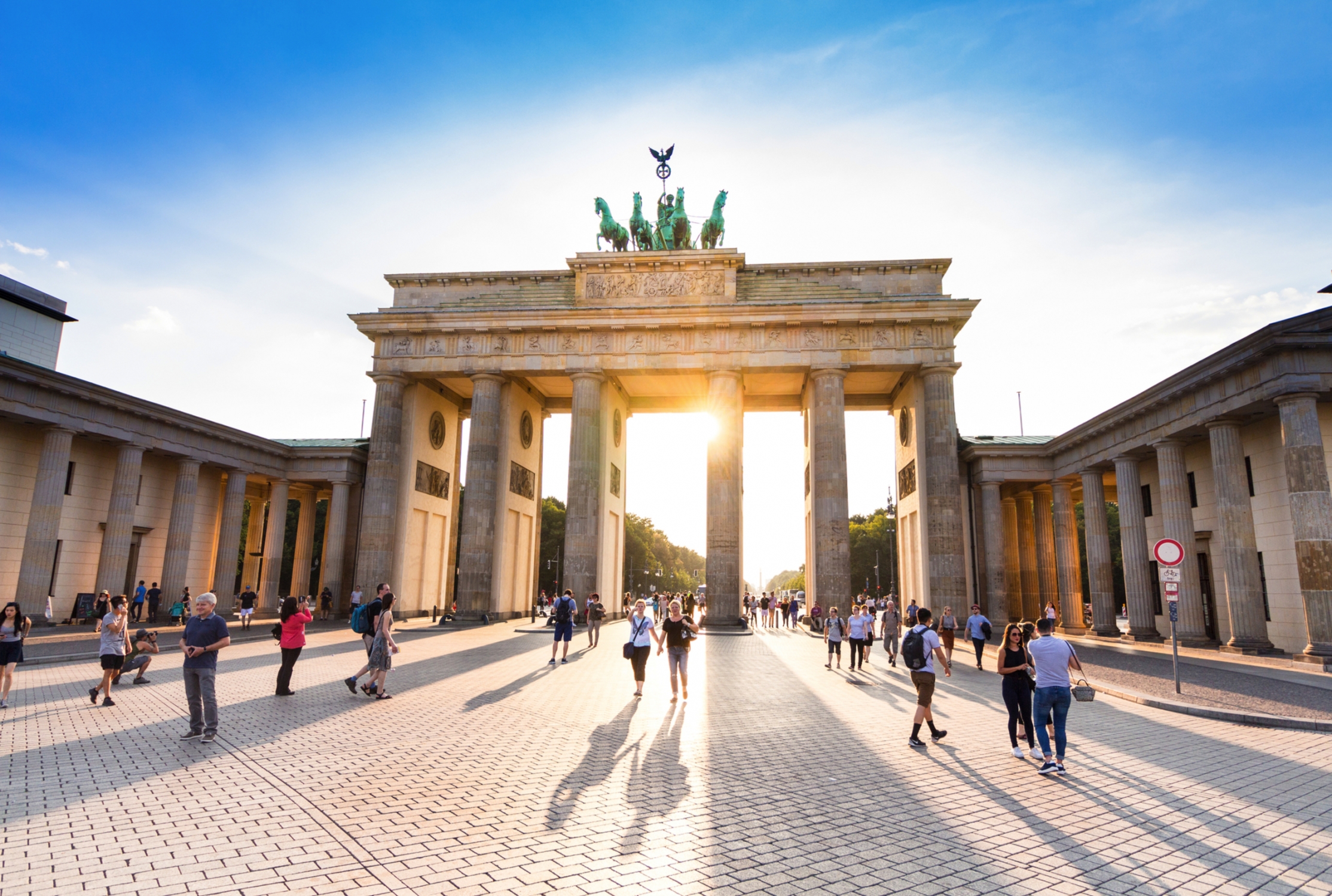 Brandenburger Tor am Pariser Platz in Berlin, Deutschland