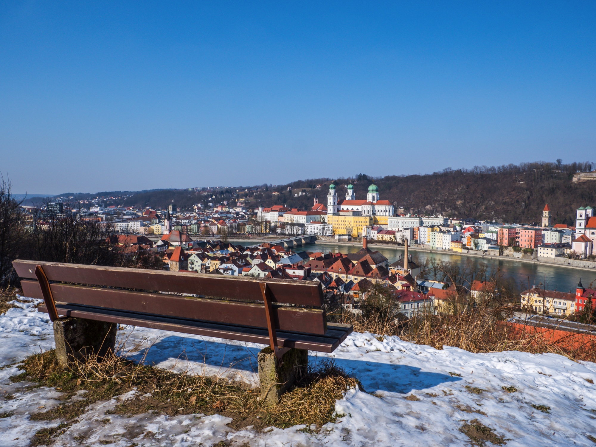 Passau im Winter, Deutschland