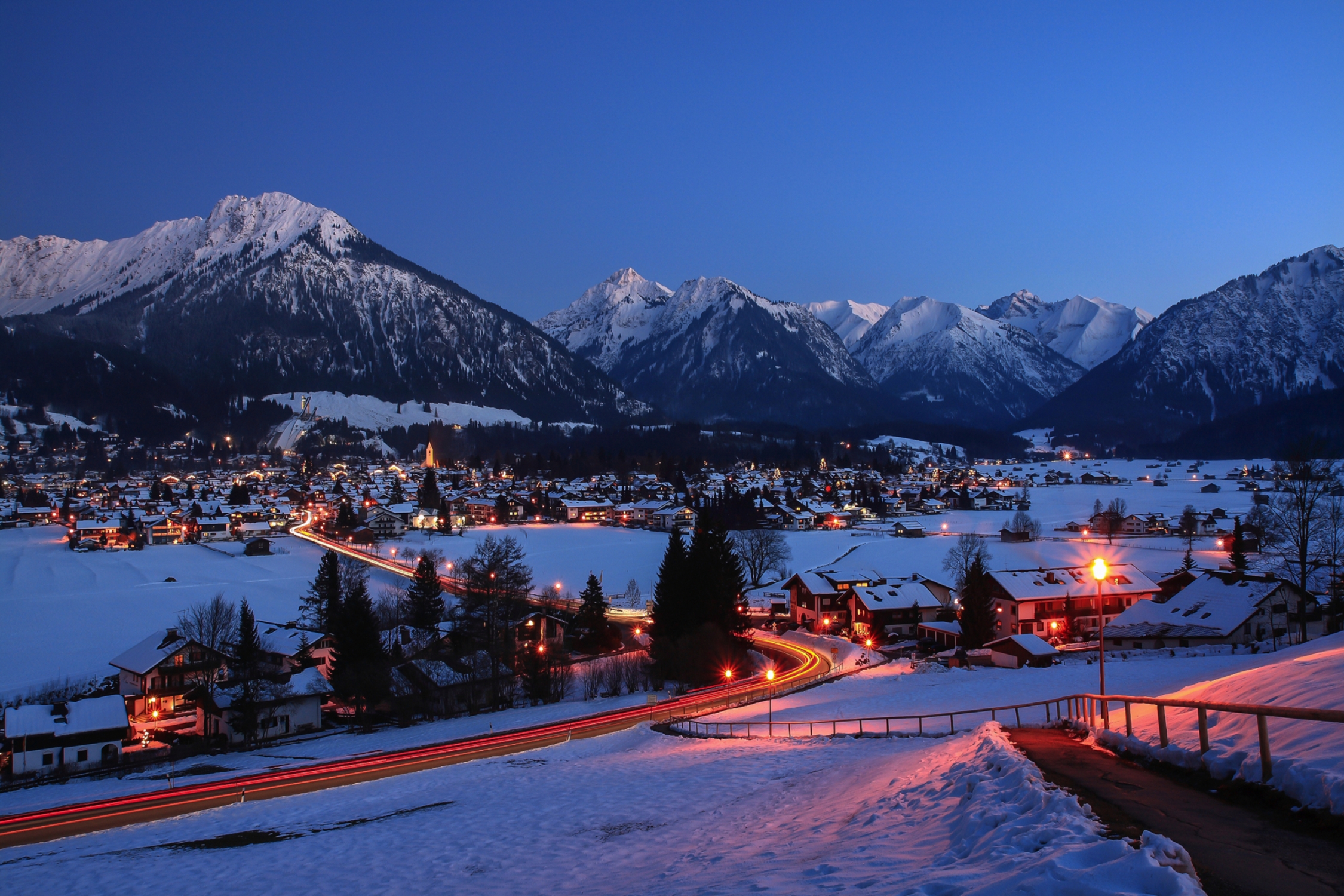 Winter in Oberstdorf, Deutschland