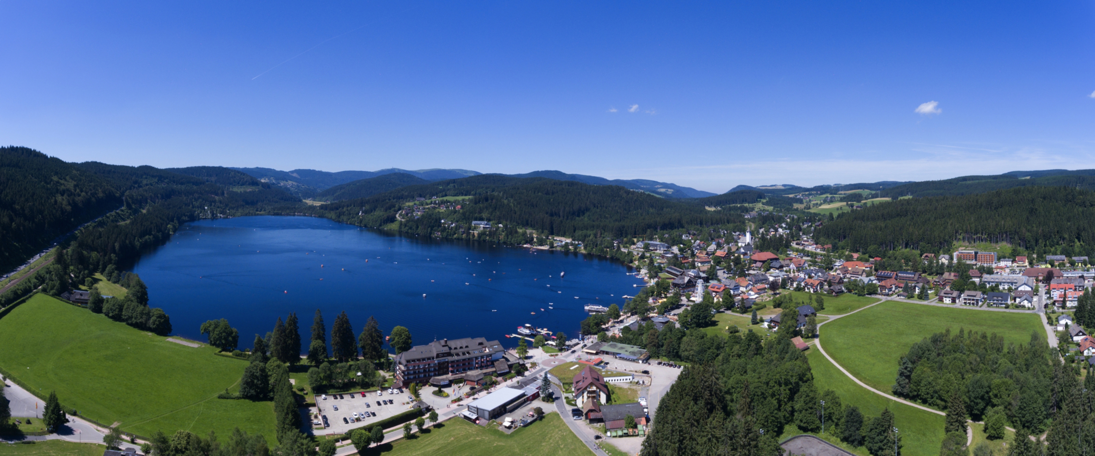 Blick auf den Titisee im Schwarzwald, Deutschland