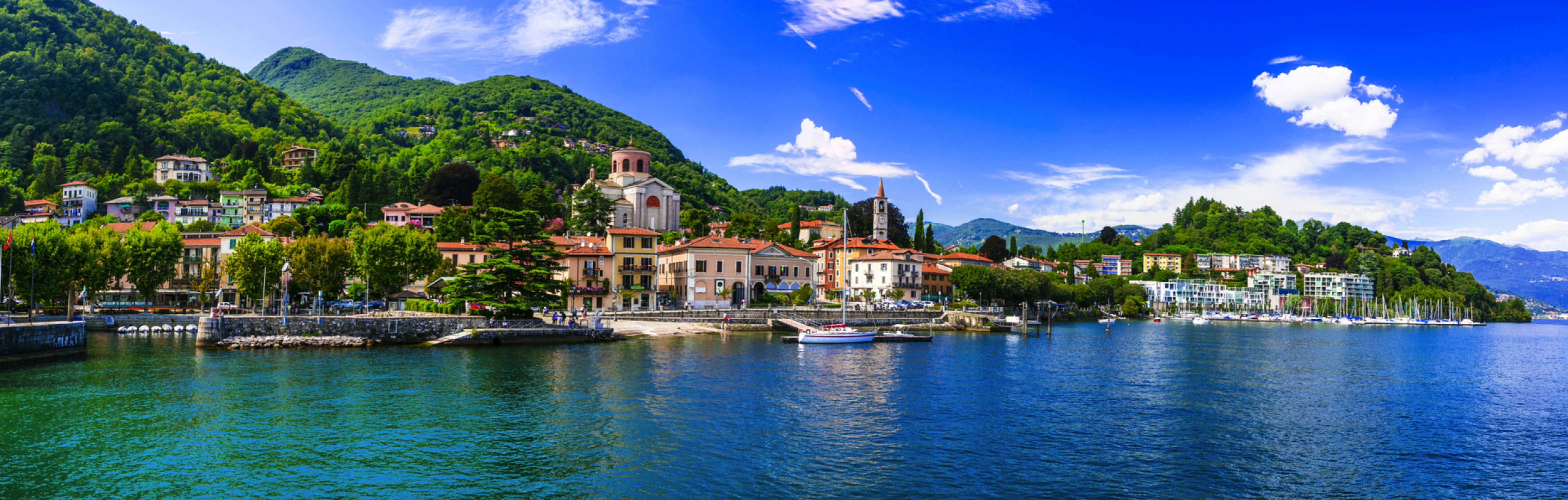Laveno-Mombello am Lago Maggiore in Italien