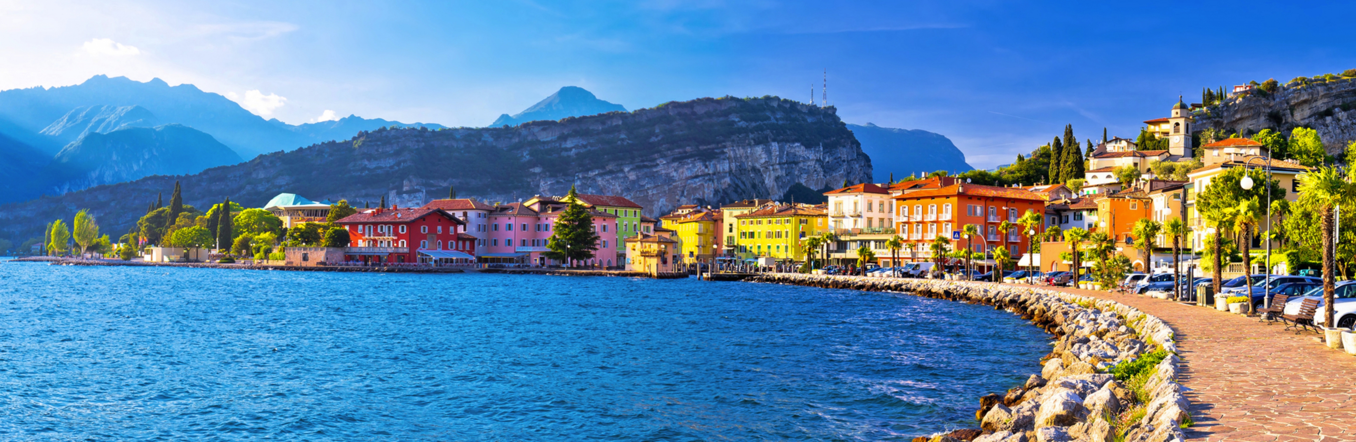 Torbole in der Provinz Trentino am Gardasee, Italien