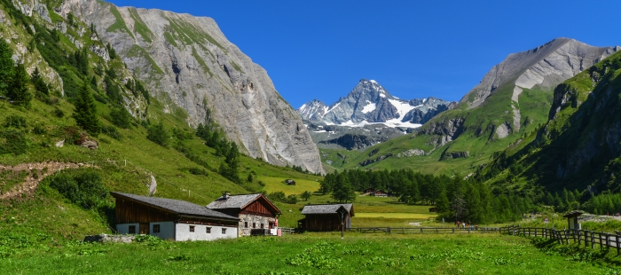 Blick vom Lucknerhaus auf den Großglockner