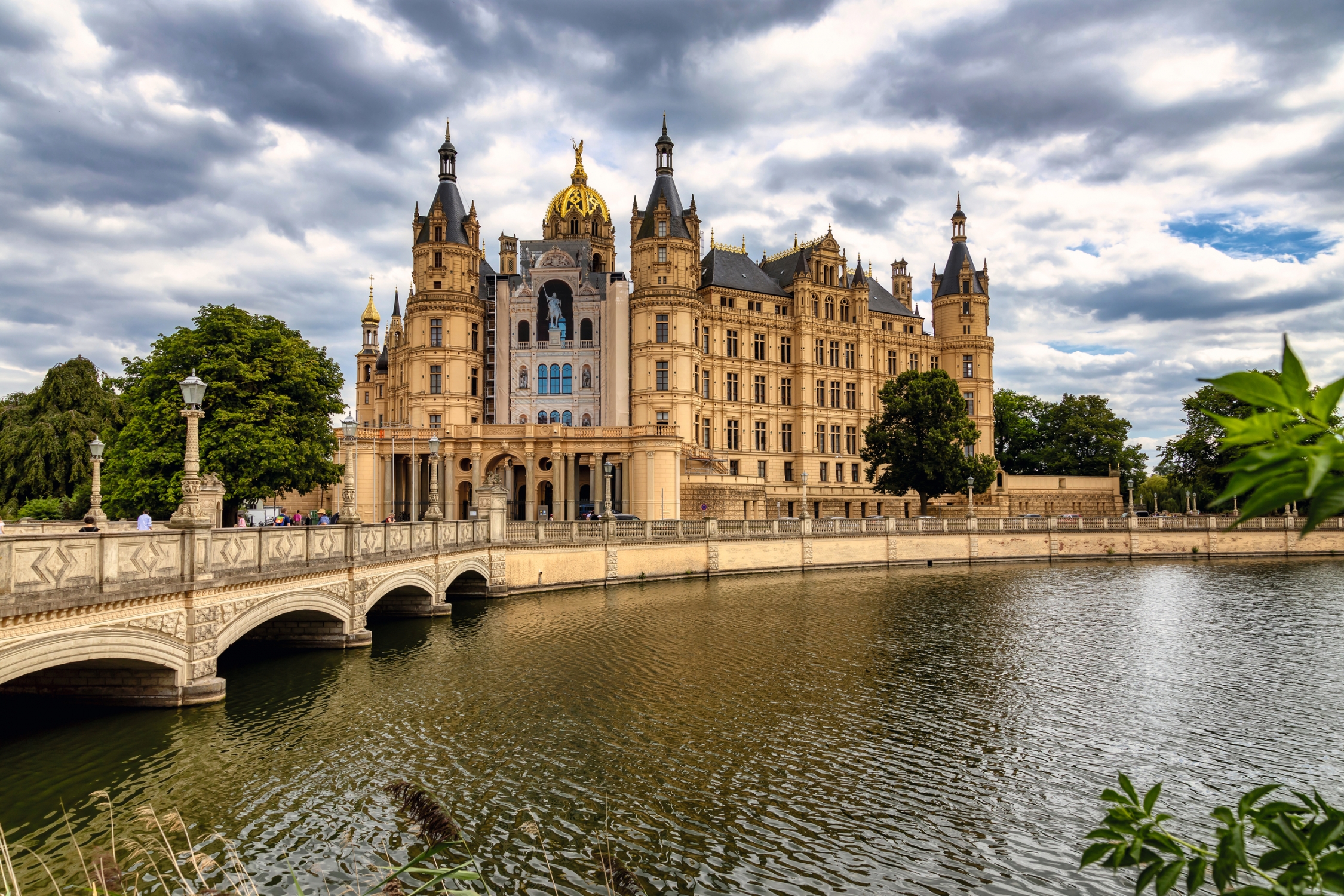 Blick auf das Schloss Schwerin