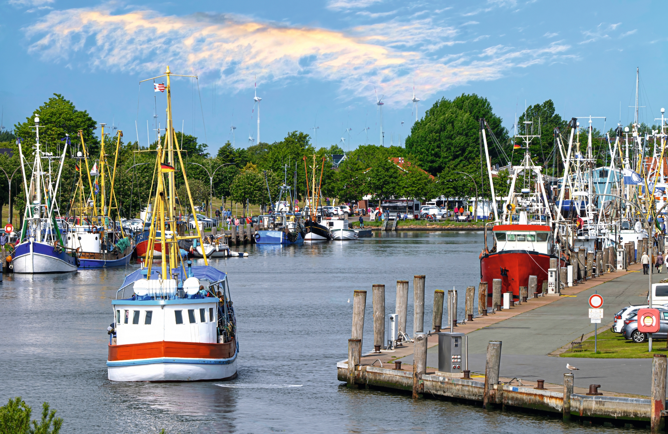 Hafen von Büsum an der Nordsee