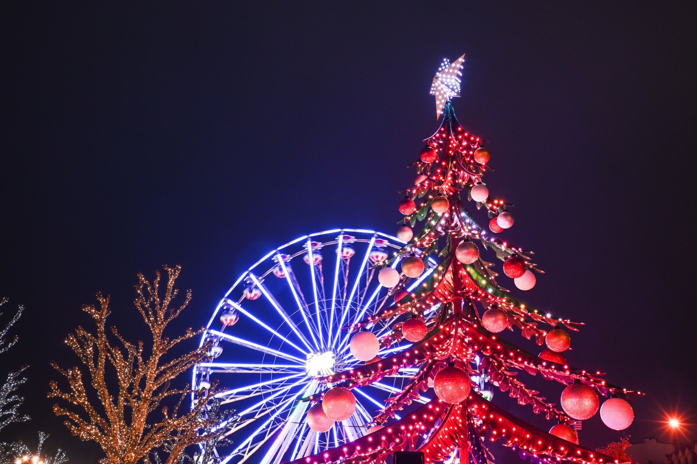 Luxemburg-Stadt mit Weihnachtsmarkt