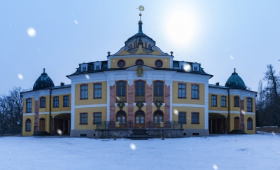 Schloss Belvedere in Weimar im Winter