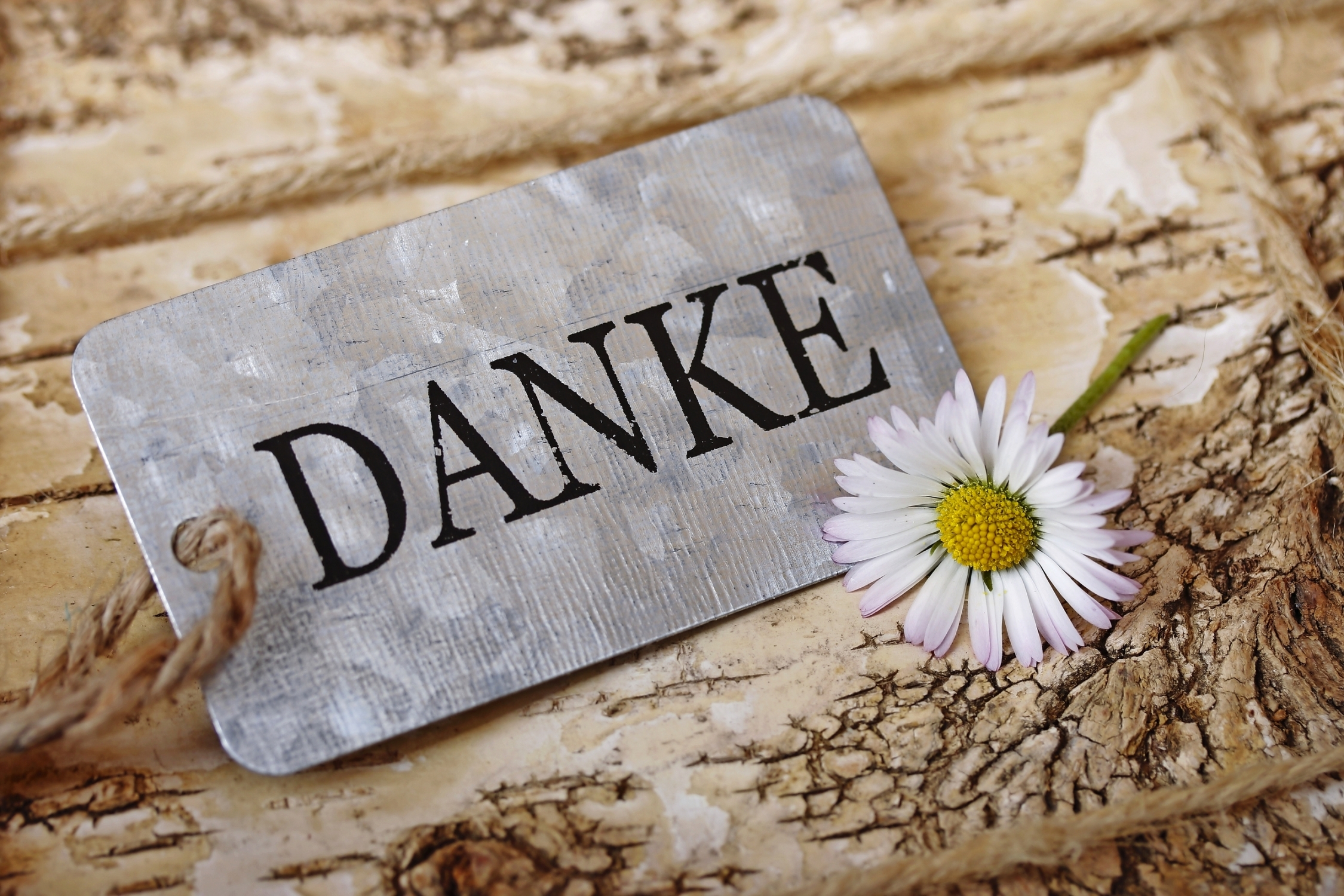 danke mit blümchen