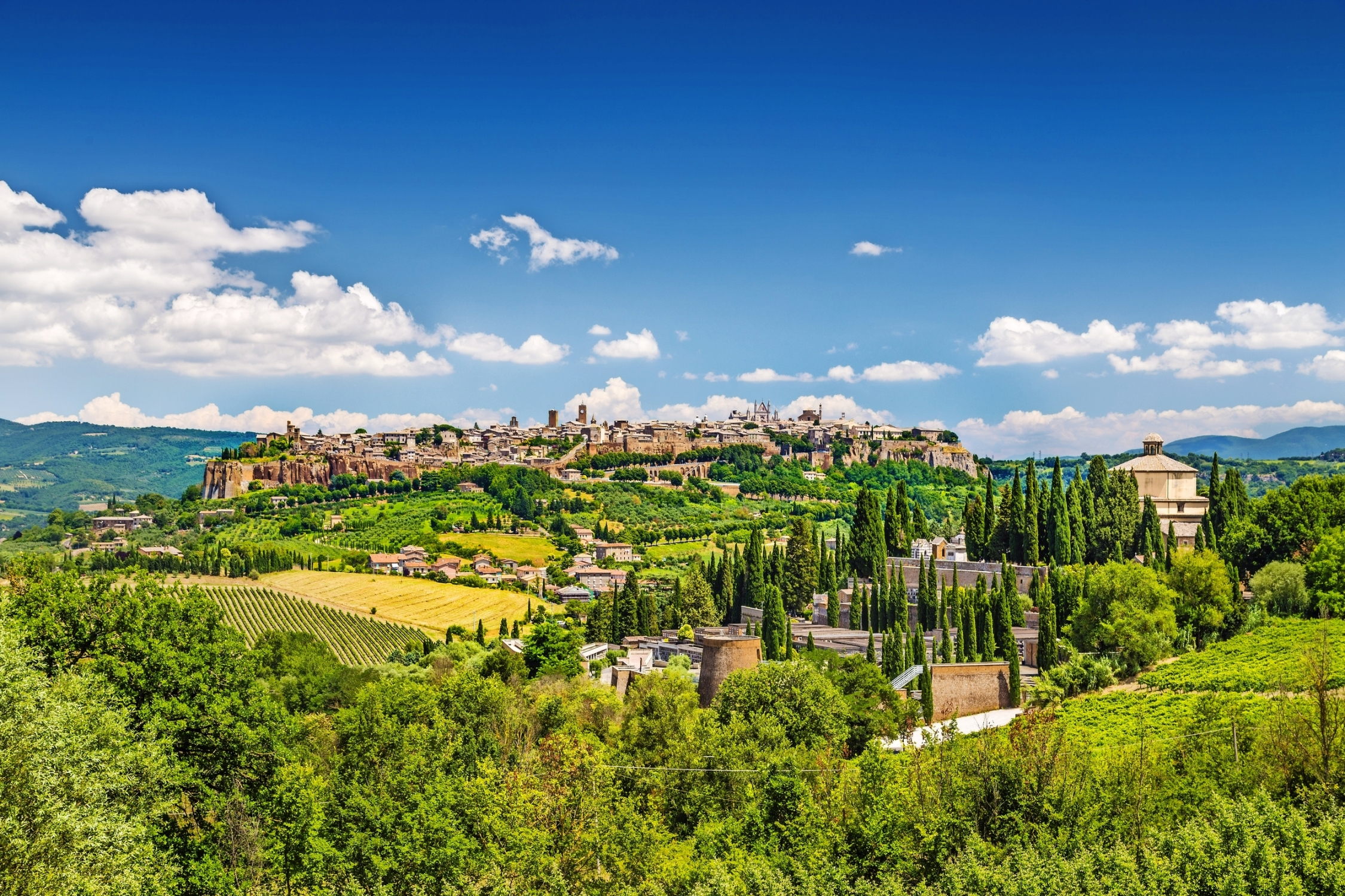 Historische Stadt von Orvieto, Umbrien, Italien