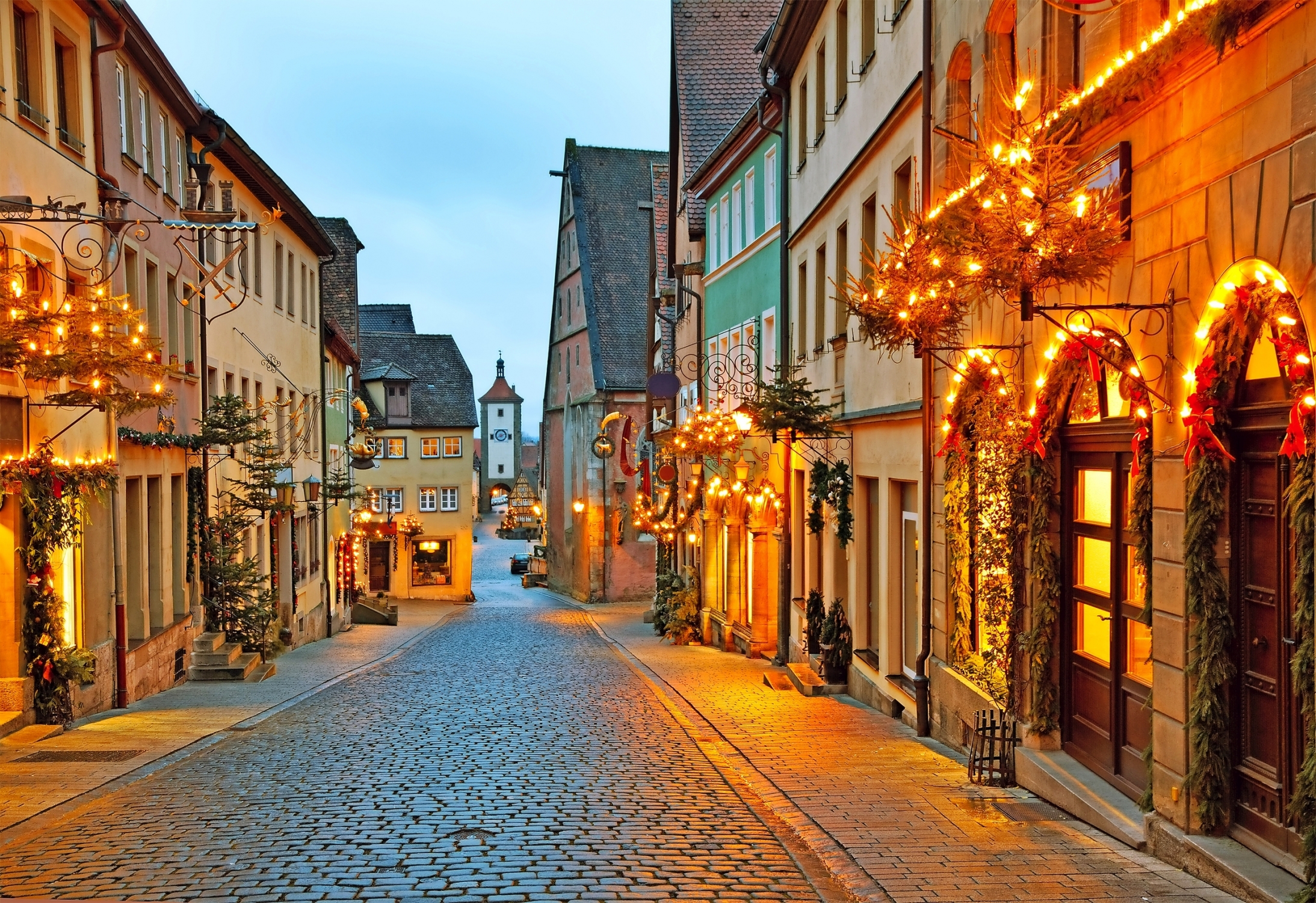 Rothenburg ob der Tauber in Bayern, Deutschland