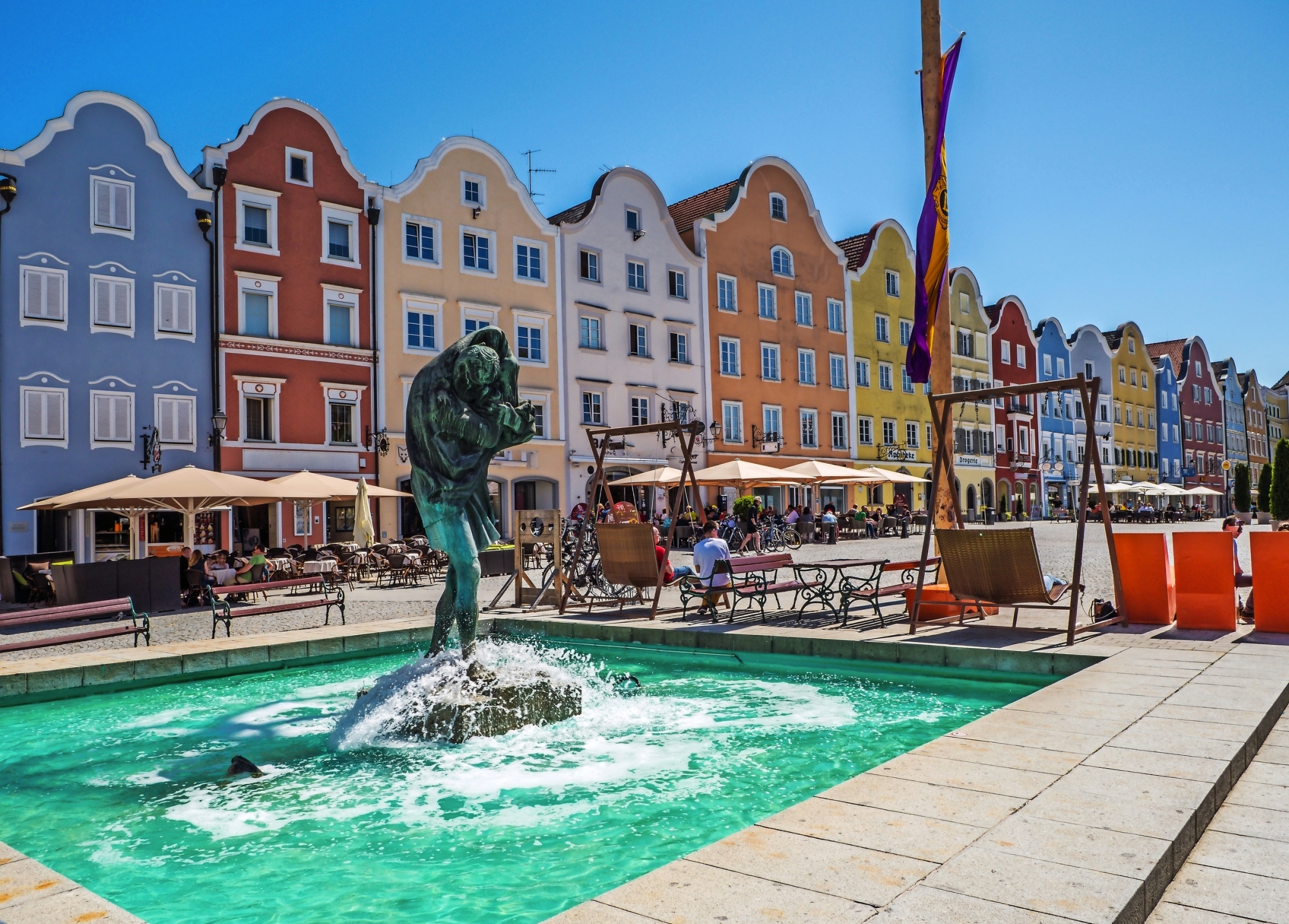 Brunnen am Stadtplatz von Schärding